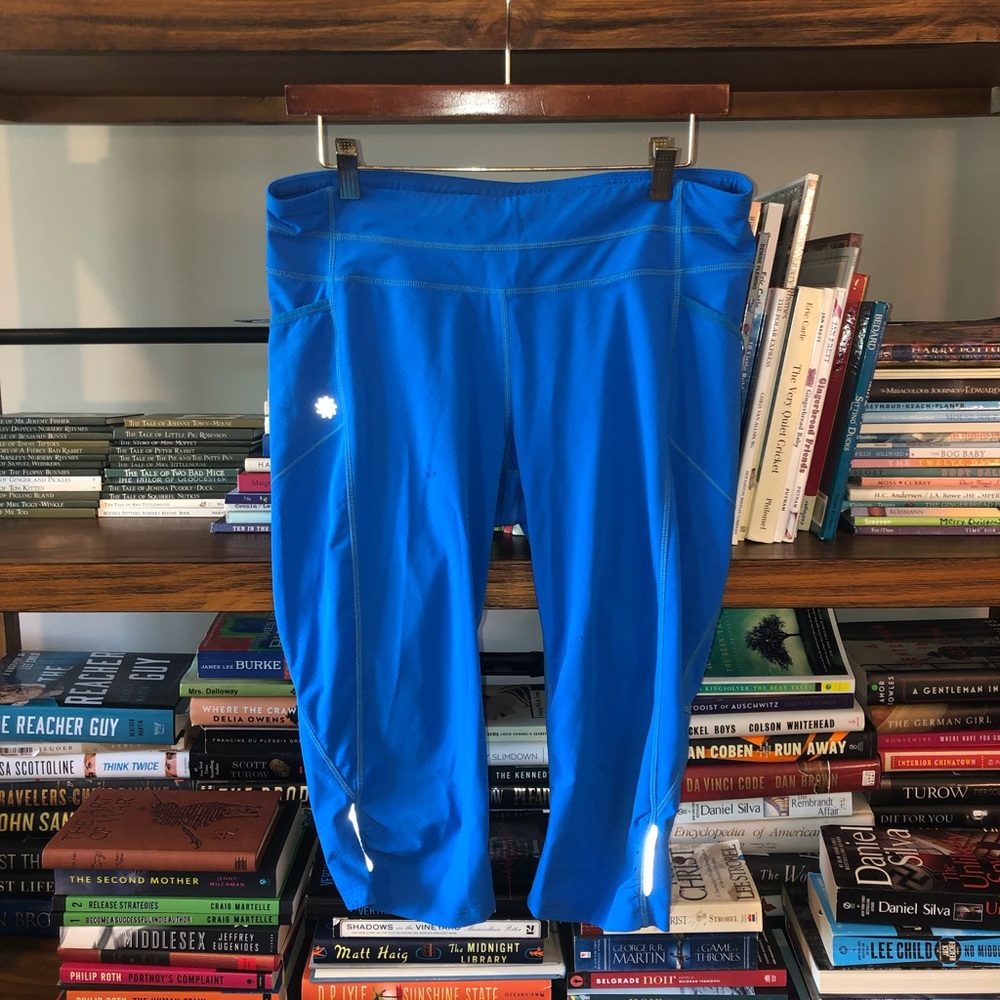 Athleta Blue Athletic Leggings L